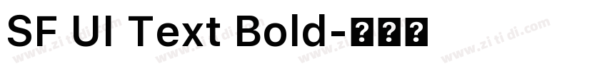 SF UI Text Bold字体转换